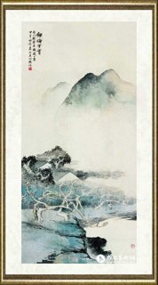 朱屺瞻_锄梅望实_br_Hoeing under the Plum Trees in Hopes of Fruit